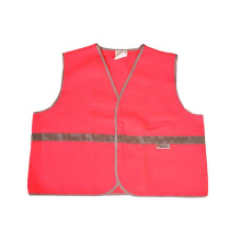 Gilet réfléchissant de gilet réfléchissant de gilet réfléchissant d&#39;enfant rose de sécurité de l&#39;EN ISO 3M pour des enfants